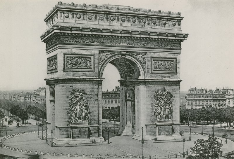 LArc de Triomphe, Zafer Takı (fotogravür) by French Photographer