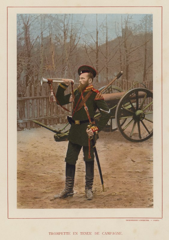 Rus Ordusu: Tarla Elbiseli Trompet (fotoğraf) by French Photographer