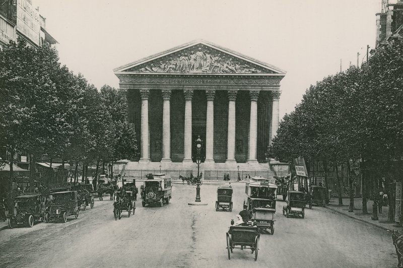 LEglise de la Madeleine, Magdalen Kilisesi (fotogravür) by French Photographer