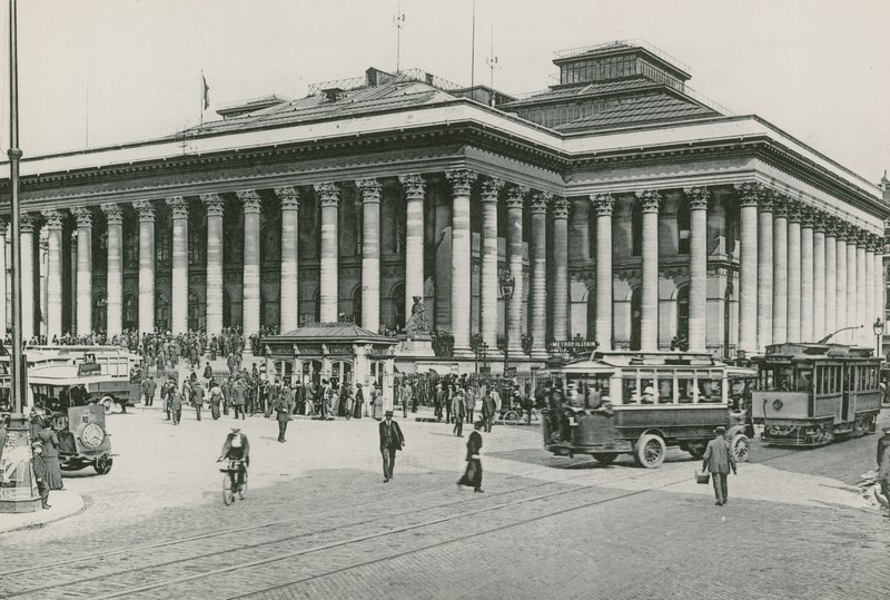 La Bourse, Değişim (fotogravür) by French Photographer