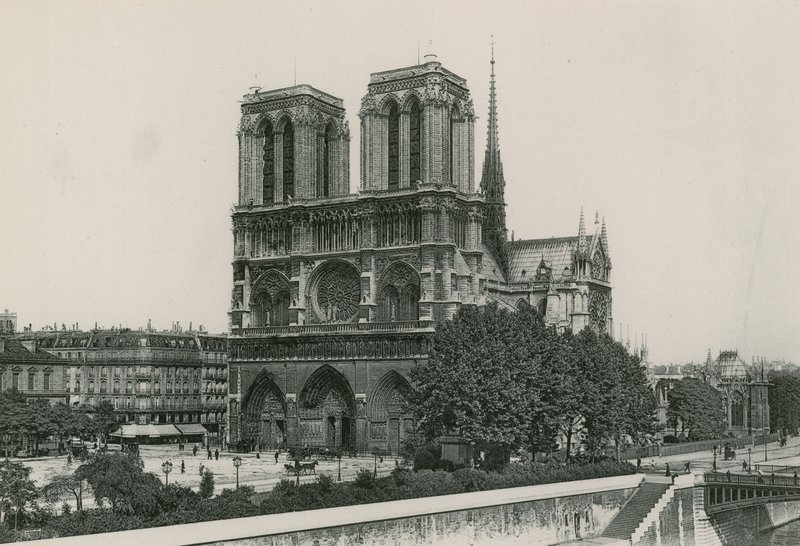 La Cathedrale, Eglise Notre-Dame, Katedral, Meryem Ana Kilisesi (fotogravür) by French Photographer