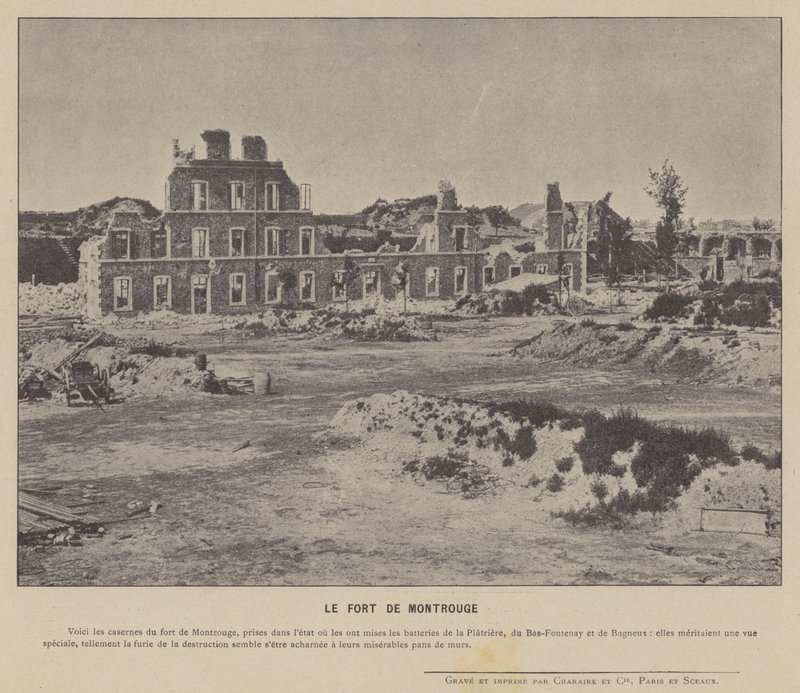 Paris Komünü, Fort De Montrouge (s/b fotoğraf) by French Photographer