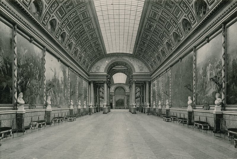 La Galerie des Batailles, Savaşlar Galerisi (fotogravür) by French Photographer