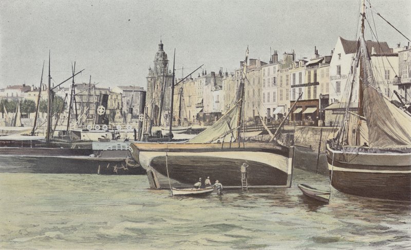 La Rochelle, balıkçı limanı ve Porte de lHorloge by French Photographer