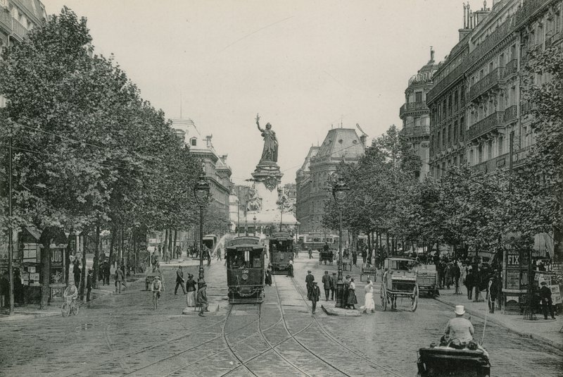 Cumhuriyet Tapınağı Caddesi ve Yeri (fotogravür) by French Photographer
