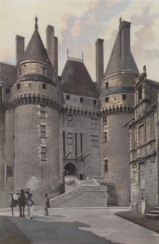 Langeais, Chateau, Şehir tarafında giriş by French Photographer