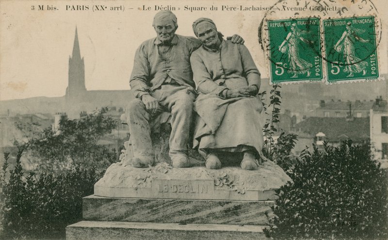 Le Declin (Düşüş), Square du Pere Lachaise, Paris