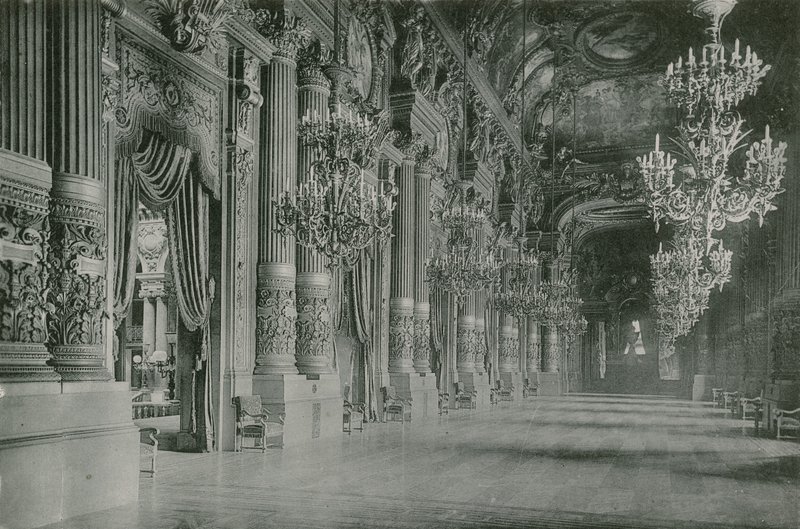 Le Foyer Public de lOpera, Opera Kamu Lobisi (fotogravür) by French Photographer