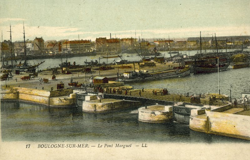 Pont Marguet, Boulogne-sur-Mer (renkli fotoğraf) by French Photographer