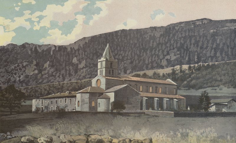 Leoncel, Manastırın Görünümü, Cote N E by French Photographer