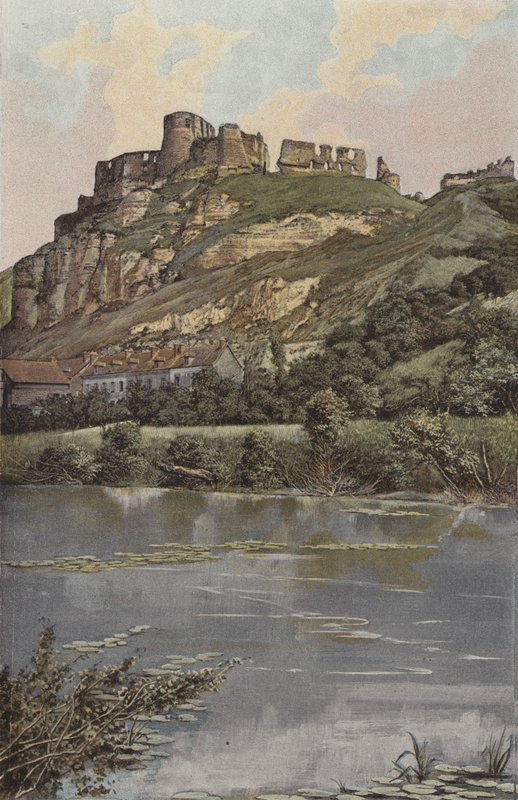 Les Andelys, Chateau Gaillard, Cote de la Riviere by French Photographer