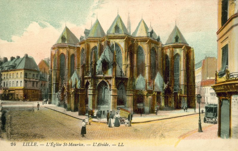 Lille, LEglise St-Maurice, LAbside by French Photographer