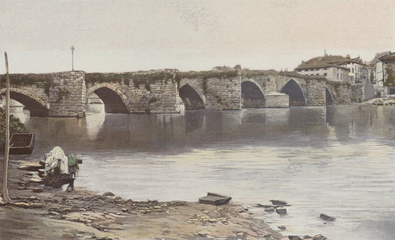 Limoges, Pont Saint-Martial, Yukarı yönde alınan görünüm (Vienne