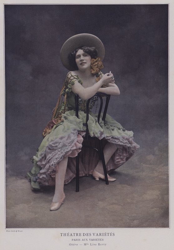 Lise Berry, Fransız aktris (renkli fotoğraf) by French Photographer