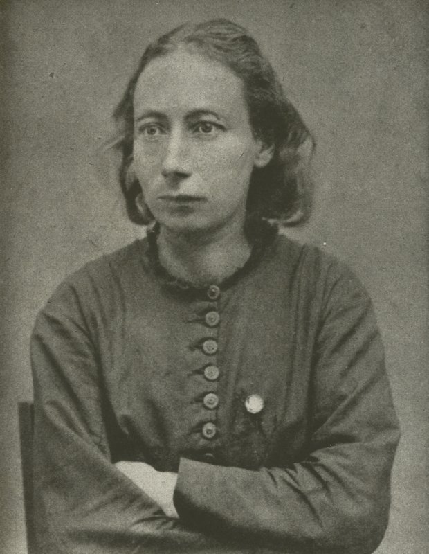 Louise Michel, Paris Komünü (s/b fotoğraf) by French Photographer