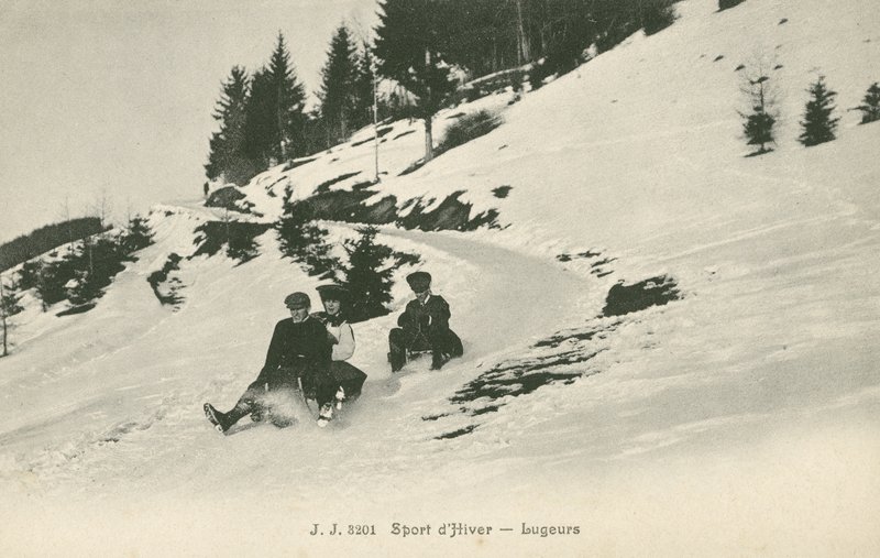 Bir dağdaki Lugers (s/b fotoğraf) by French Photographer