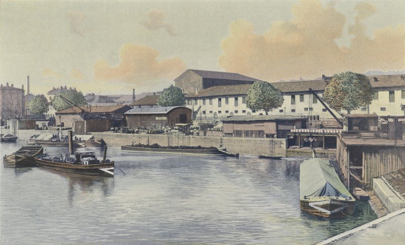 Lyon, La Saone, Gare deau de Vaise by French Photographer