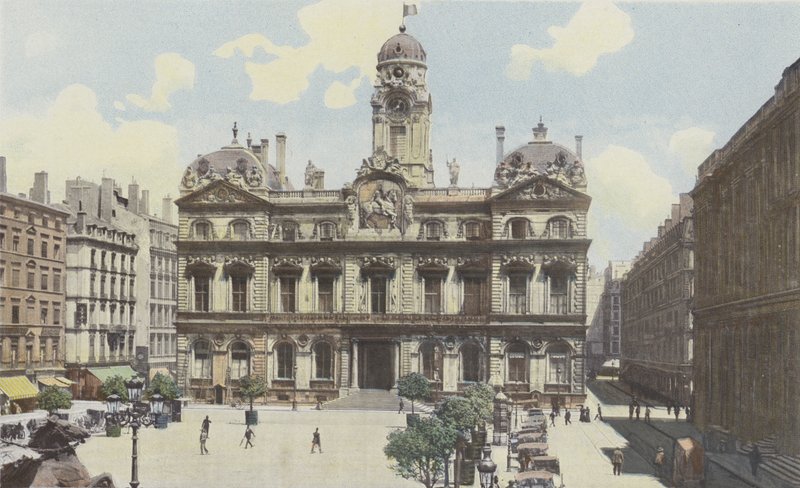 Lyon, Place des Terreaux, Belediye Binası by French Photographer