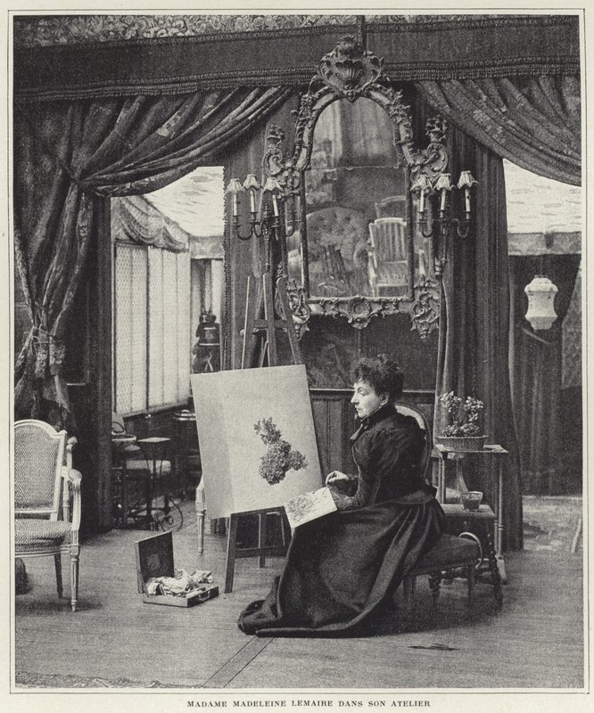 Madeleine Lemaire atölyesinde by French Photographer