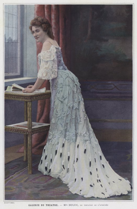 Matmazel Duluc, Fransız aktris (renkli fotoğraf) by French Photographer