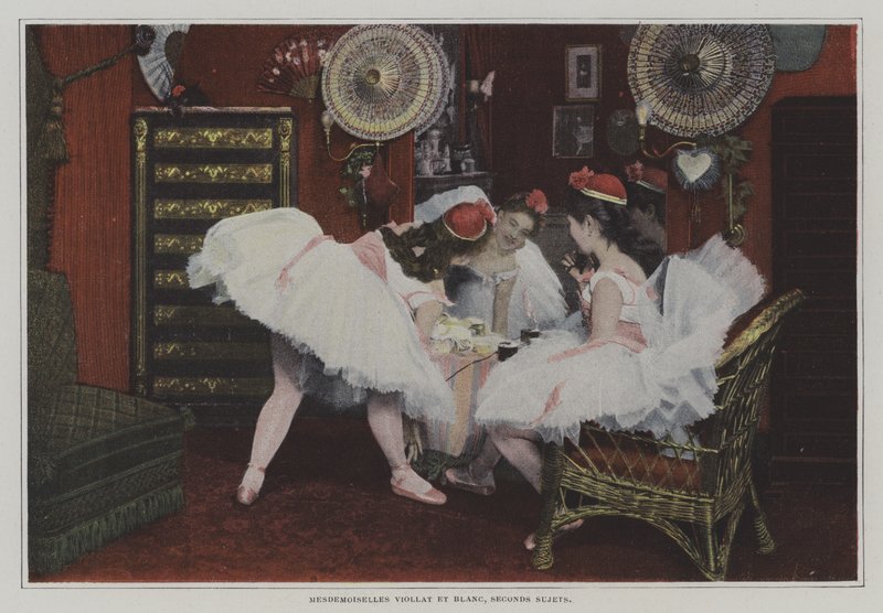 Matmazel Viollat ​​​​ve Matmazel Blanc, ikinci denekler (renkli fotoğraf) by French Photographer