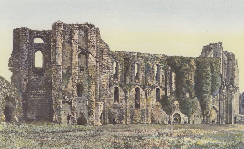 Maillezais, Eski Manastır, Kilise kalıntılarının iç görünümü by French Photographer