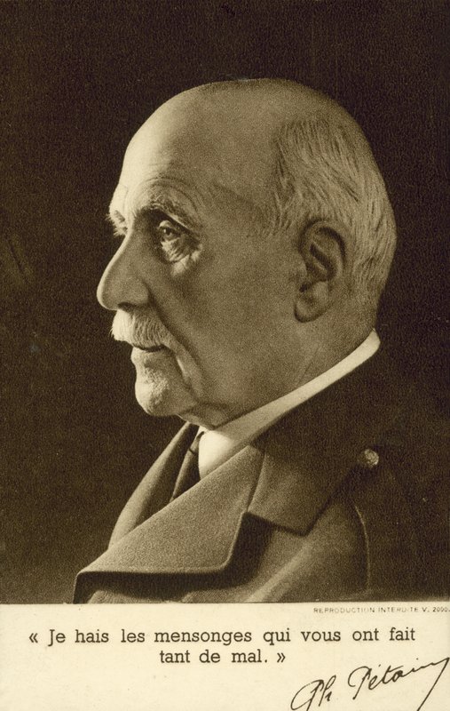 Mareşal Philippe Petain, Fransız askeri ve Vichy Fransası