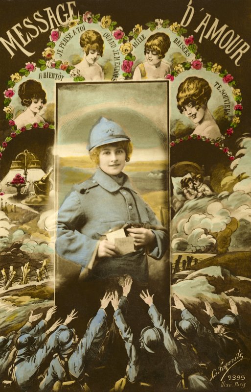 Askerlere sevgi mesajları (renkli fotoğraf) by French Photographer