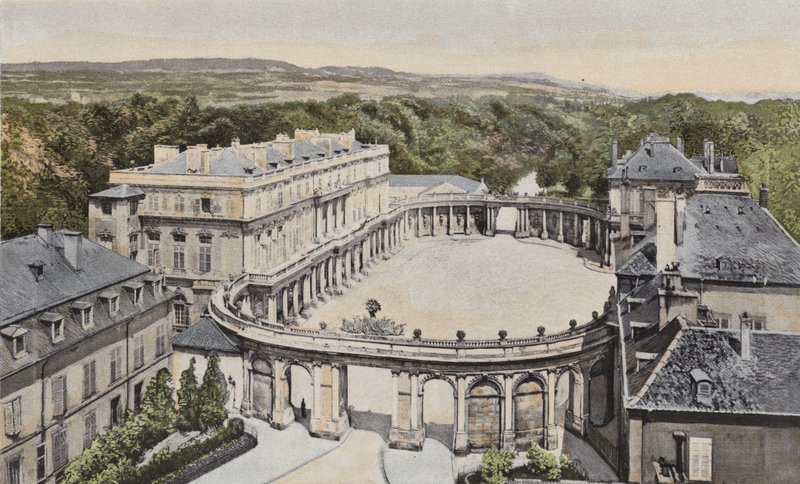 Nancy, Palais du Gouvernement ve Hemicycle de la Carriere by French Photographer