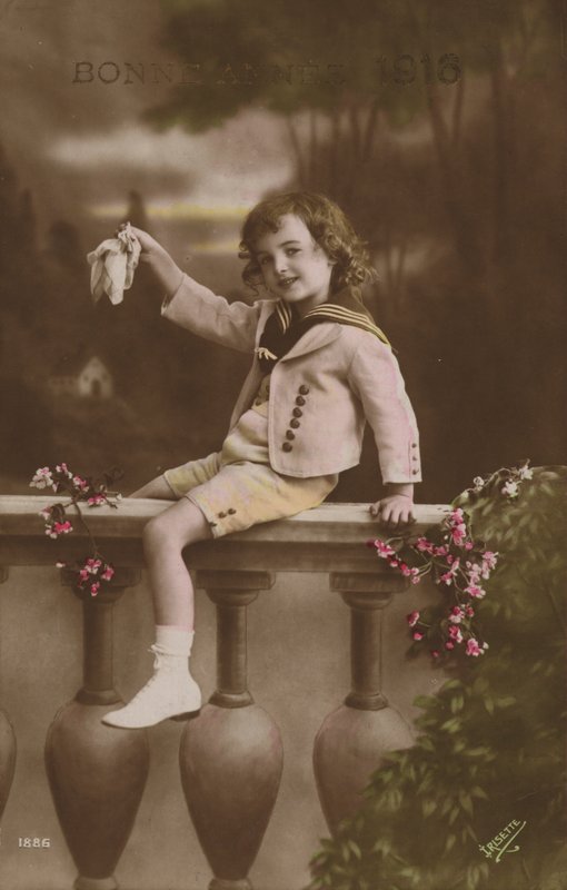 Yeni Yıl Kartı, 1916 by French Photographer