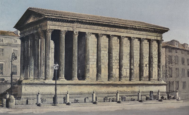 Nimes, Maison Carree (Eski Eserler Müzesi), Ensemble S O by French Photographer