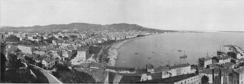 Panorama de Cannes (s/b fotoğraf) by French Photographer