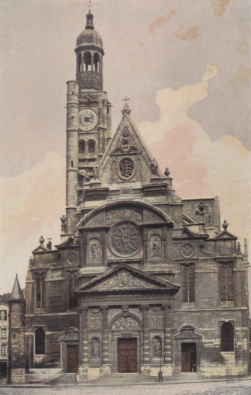 Paris, Saint-Etienne-du-Mont Kilisesi, Cephe O by French Photographer