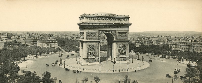 Paris, Arc de Triomphe, Meçhul Askerin Mezarı ve Place de lEtoile, Zafer Takı? by French Photographer