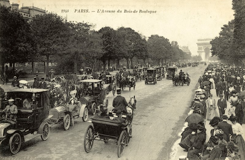 Paris, Avenue Du Bois De Boulogne by French Photographer