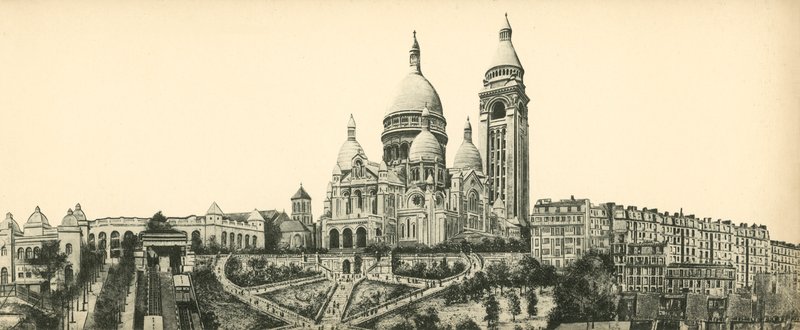 Paris, La Basilique du Sacre-Coeur de Montmartre, Kutsal Kalp Bazilikası by French Photographer