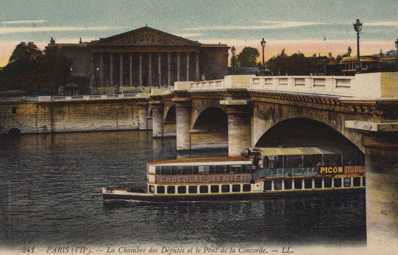 Paris, Temsilciler Meclisi ve Pont De La Concorde by French Photographer