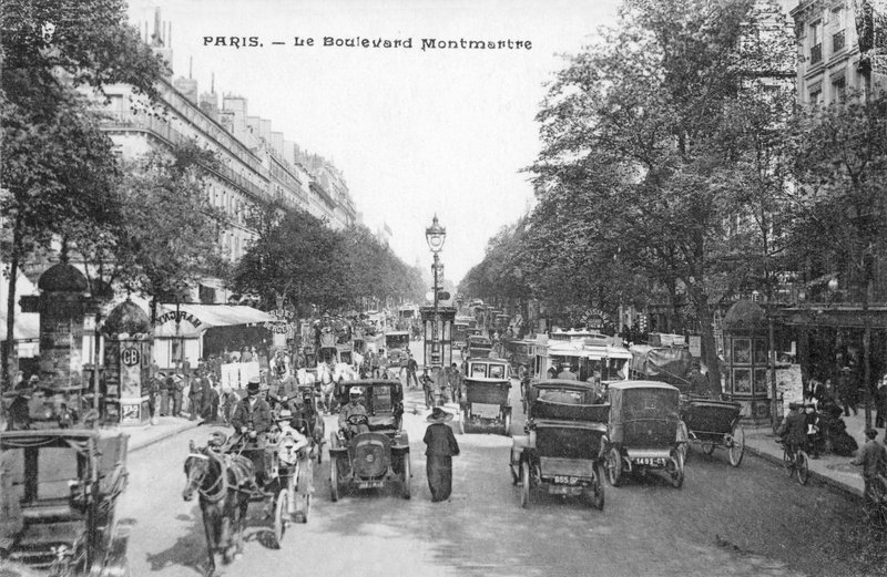 Paris, Boulevard Montmartre by French Photographer