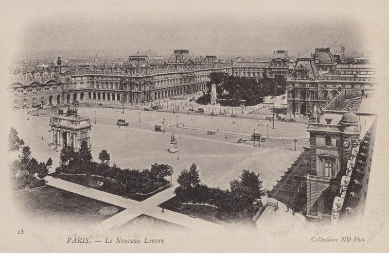 Paris, Yeni Louvre by French Photographer