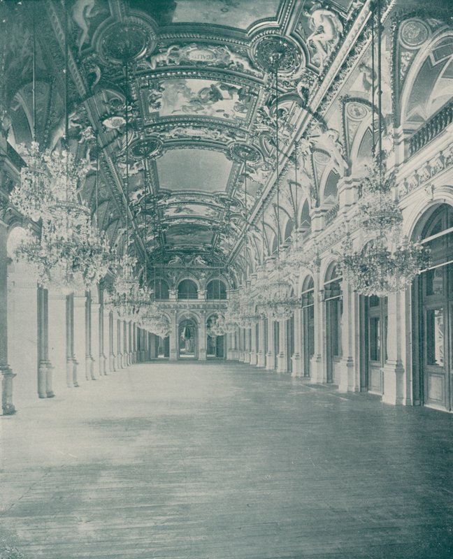Paris: Balo Salonu, Hotel de Ville (s/b fotoğraf) by French Photographer