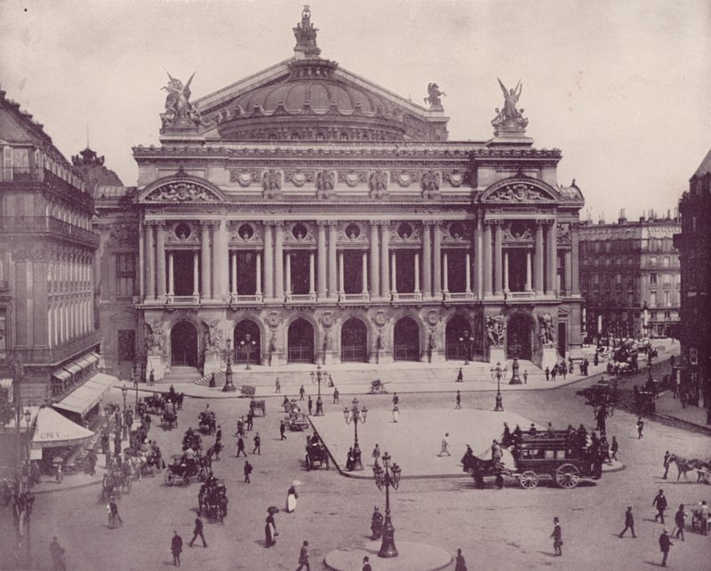 Paris: Paris Opera Binası (s/b fotoğraf) by French Photographer