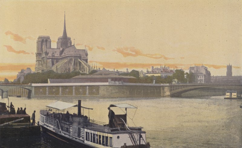 Paris, Cite adasının E noktasının görünümü by French Photographer