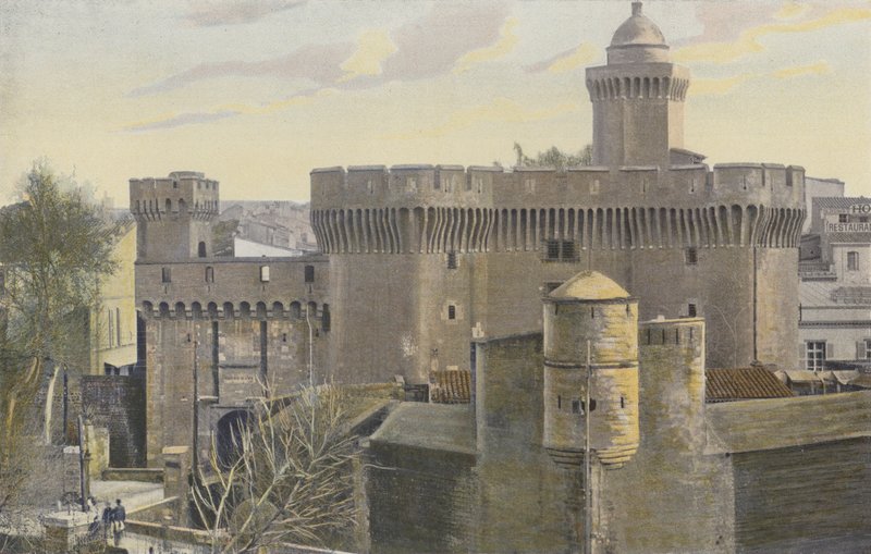 Perpignan, Le Castillet, Dış kıyı by French Photographer