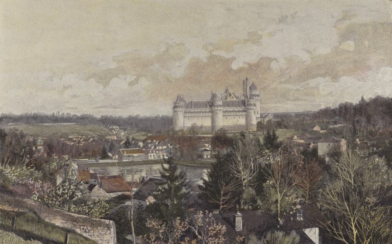 Pierrefonds, Kayadan alınan genel görünüm by French Photographer