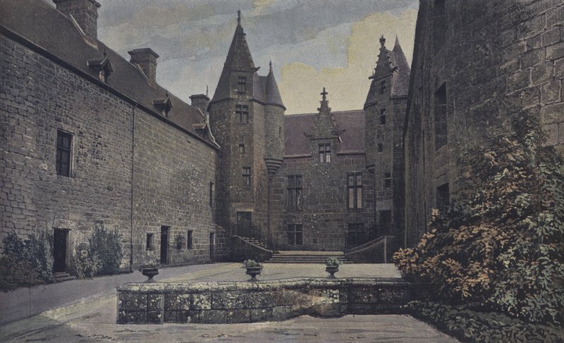 Ploubezre, Chateau de Kergrist, Ensemble on the Cour dhonneur by French Photographer