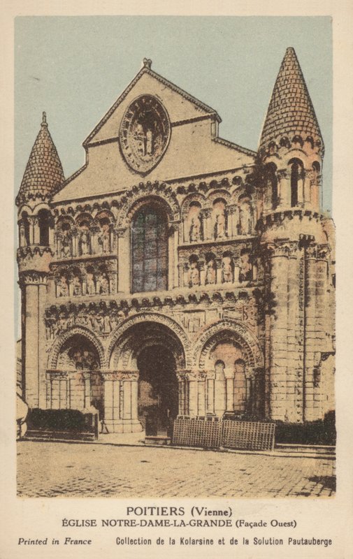 Poitiers, Notre Dame La Grande Kilisesi by French Photographer