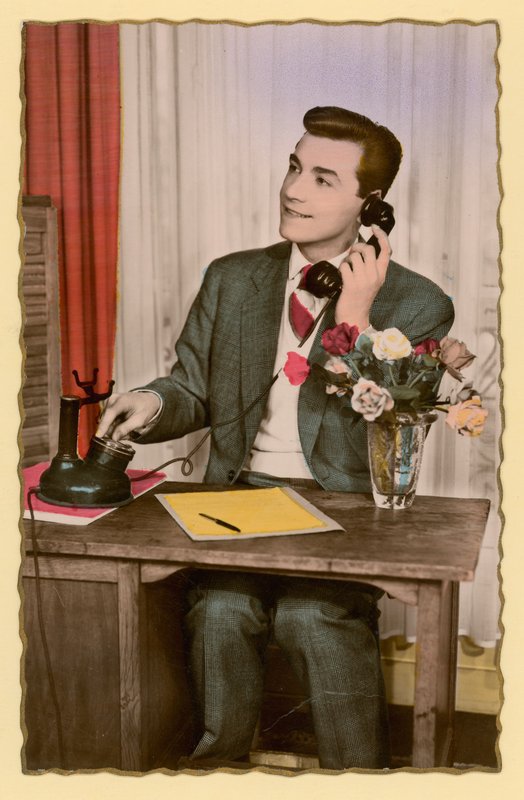 Telefon içeren kartpostal by French Photographer