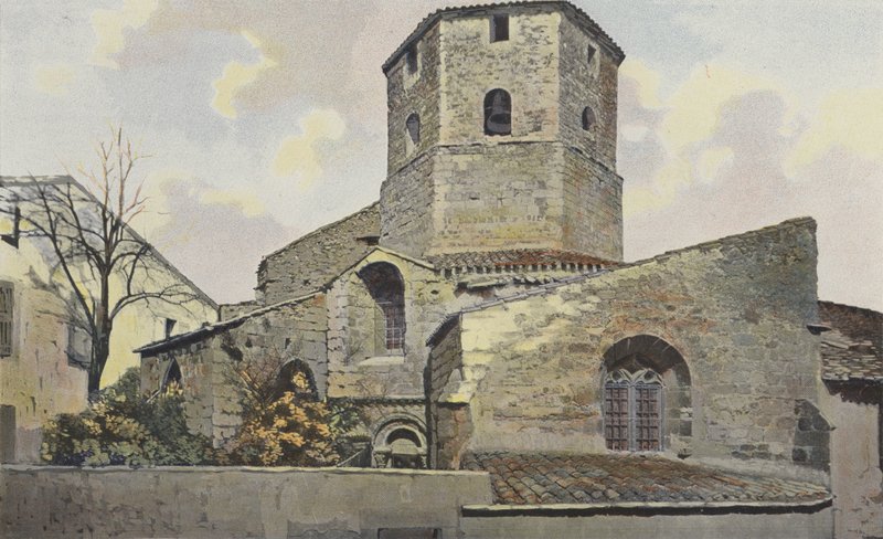 Rieux-Minervois, dairesel kilise by French Photographer