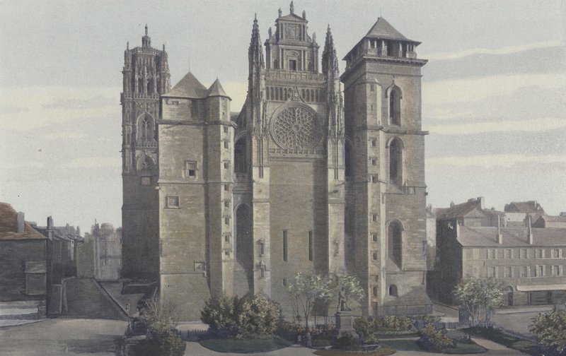 Rodez, Katedral, Cephe O by French Photographer