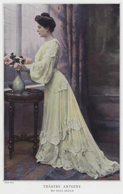 Rosa Bruck, Fransız aktris (renkli fotoğraf) by French Photographer